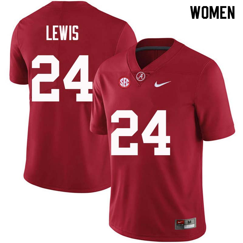 Alabama Crimson Tide Women's Terrell Lewis #24 Crimson NCAA Nike Authentic Stitched College Football Jersey HS16W07BE